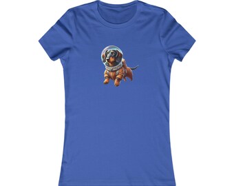 Maglietta divertente astronauta cane maglietta grafica spazio vestiti vintage regalo camicia unisex per amanti degli animali