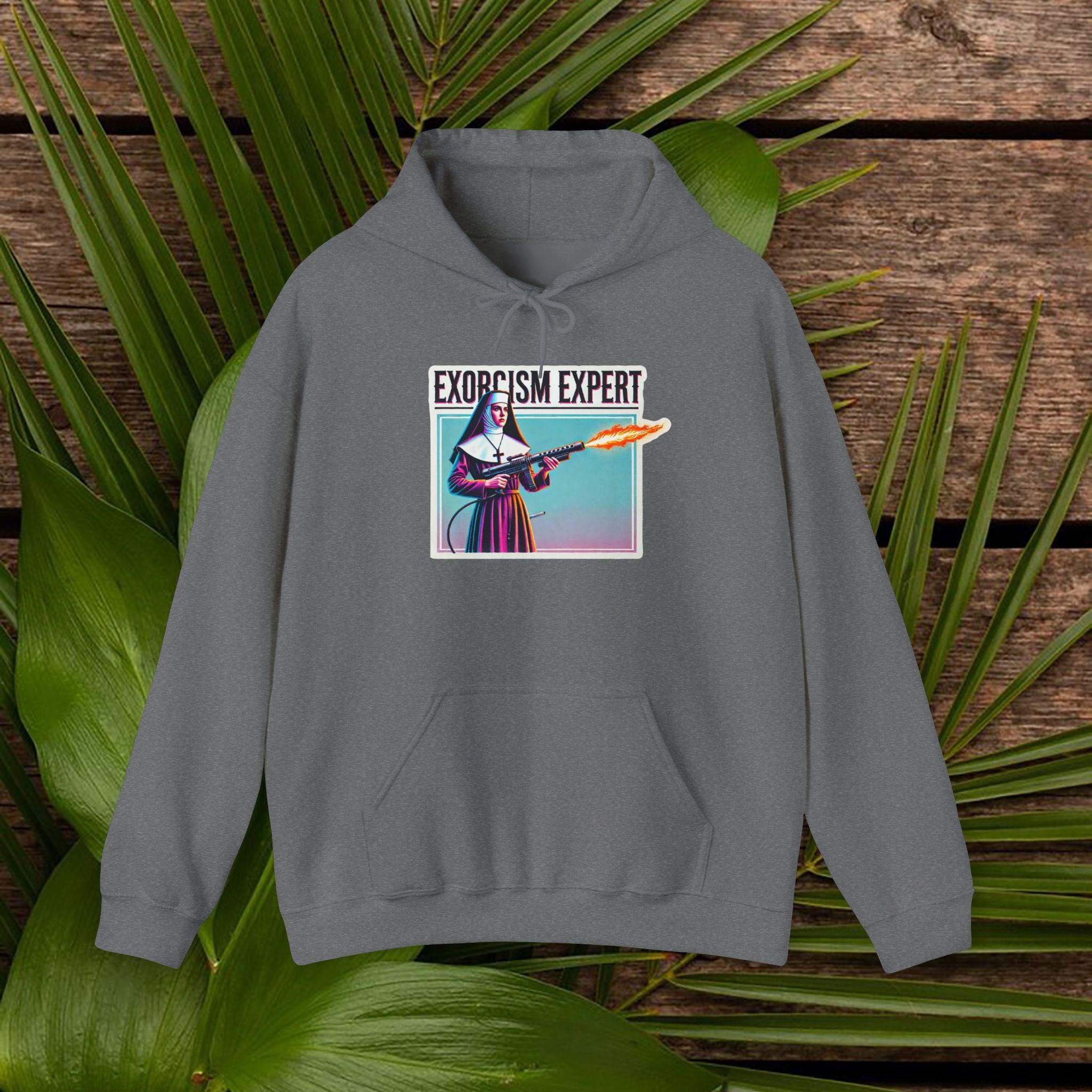 sweat capuche exorcisme sweat drole religion catholique sweat capuche