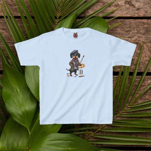 Kids Funny Tee dog graphic tshirt  Art comfort colors childs clothing gift design pet lover outfit cool apparel