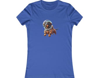 Space Dog Women tshirt - Astronaut Dog tshirt - Cosmic Galaxy Dog Top