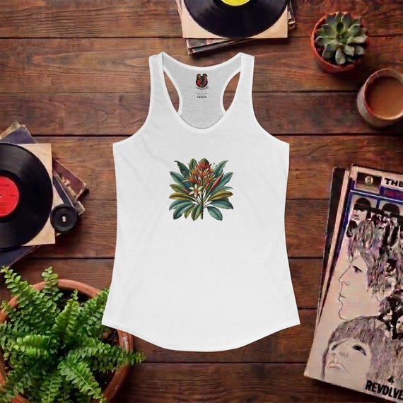flower 2026年SS Vintage effect tank top Vintage Flower Tank Top - Artistic Floral Tank - Comfy Flower Tank
