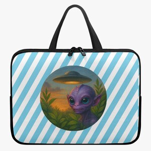 Etui na MacBooka z motywem UFO – futerał na laptopa Sci-Fi – futerał na MacBooka w kosmosie