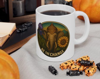 Yoga Lover Mug - Mindfulness Cup  - Cute Buddha Mug Meditation print