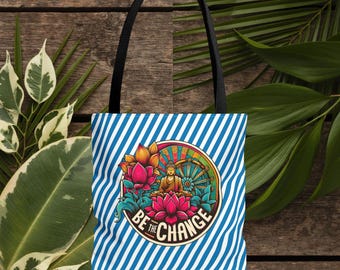 Tote bag yoga vintage borsa in tela meditazione loto Tote bag Buddha