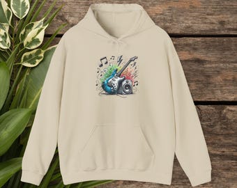 Hoodie Rockliebhaber Sweatshirt Gitarre Musik Design
