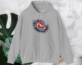 Hoodie galaxie planeet sweater ruimte tekening cool