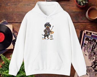 Dachshund Hoodie - Cute Dog Hoodie - Boho Dog Sweatshirt dachshund print