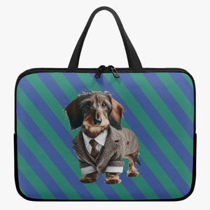 Laptophoes Teckel Liefde Laptophoes MacBook Stijlvolle Puppy PC Accessoire