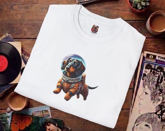 Space Dog tshirt - Astronaut Dog Graphic - Cosmic Galaxy Dog Lover Tee