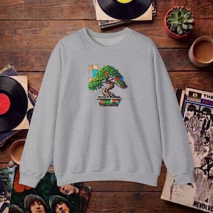 Sweatshirt bonsaï tenue nature avec un motif zen stylé et confortable