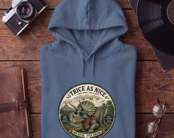 sudadera con capucha dinosaurio tricerátops sudadera jurásico