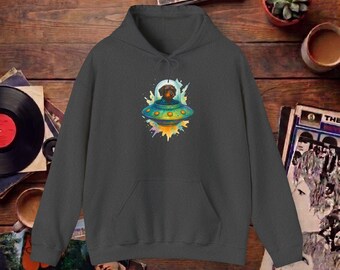 Space Dog Hoodie - Astronaut Dog Hoodie - Galaxy Dog Hoodie
