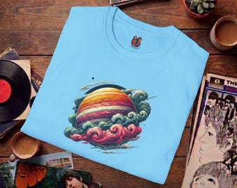 Planet Graphic tshirt - Space Pattern Design - Unique Astronomy Tee