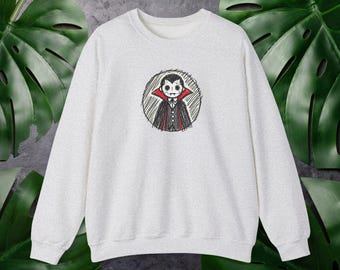 Dracula sweatshirt - Vampire sweatshirt - Gothic sweater vampire print