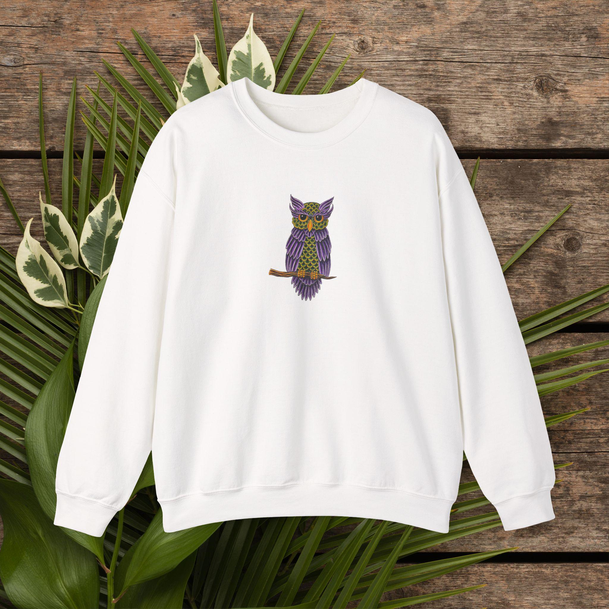 45Rフクロウスウェット フクロウ刺繍がリバイバル | marble SUD マーブルシュッド