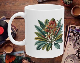 Forest Mug - Vintage Forest Coffee Mug - Nature Print Cup