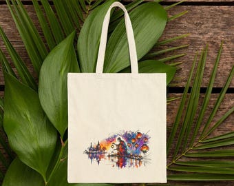 Tote bag yoga vintage borsa in tela meditazione loto Tote bag Buddha