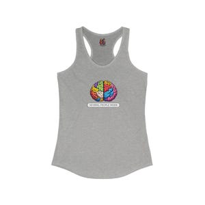 Satiric Racerback Tank top Brain graphic Tank top Schizophrenia Funny shirt  fun gift sarcastic shirt  boho apparel cool outfit