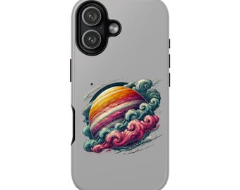Planet Iphone case - Space Mobile case - Boho Galaxy phone case space print