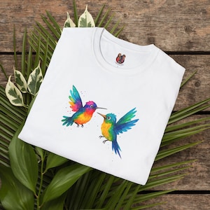 tshirt colibri fantaisique tshirt oiseau surrealiste