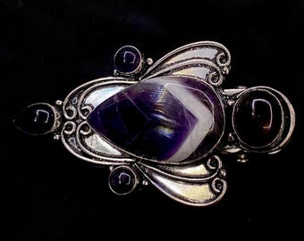 Silver Mermaid Ornate Barrette - Etsy display picture 1