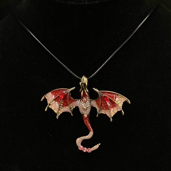 Red on sale dragon necklace