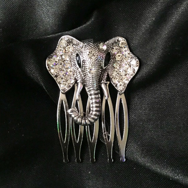 Elephant Hair Clip Etsy