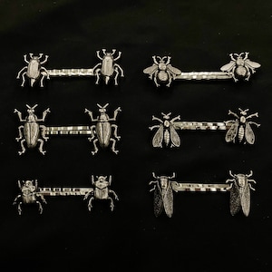 Insect Hair Pins, Insect Jewelry, Cockroach Hair Pins, Fly Hair Pins, Bug Hair Pins, Bee Hair Pins, Beetle Hair Pins, Roach Hair Pins