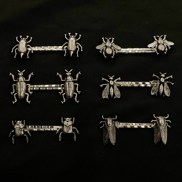 Insect Hair Pins, Insect Jewelry, Cockroach Hair Pins, Fly Hair Pins, Bug Hair Pins, Bee Hair Pins, Beetle Hair Pins, Roach Hair Pins