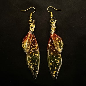 Butterfly Jewelry, Butterfly Earrings, Monarch Butterfly, Butterfly Wings, Wing Earrings, Yellow Wings, Orange Wings, Translucent Wings