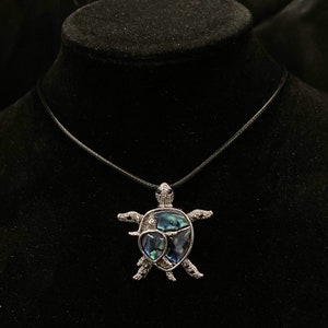 Turtle Necklace, Tortoise Necklace, Mother Child, Abalone Turtle, Animal Necklace, Shell Necklace, Turtle Jewelry, Tortoise Jewelry