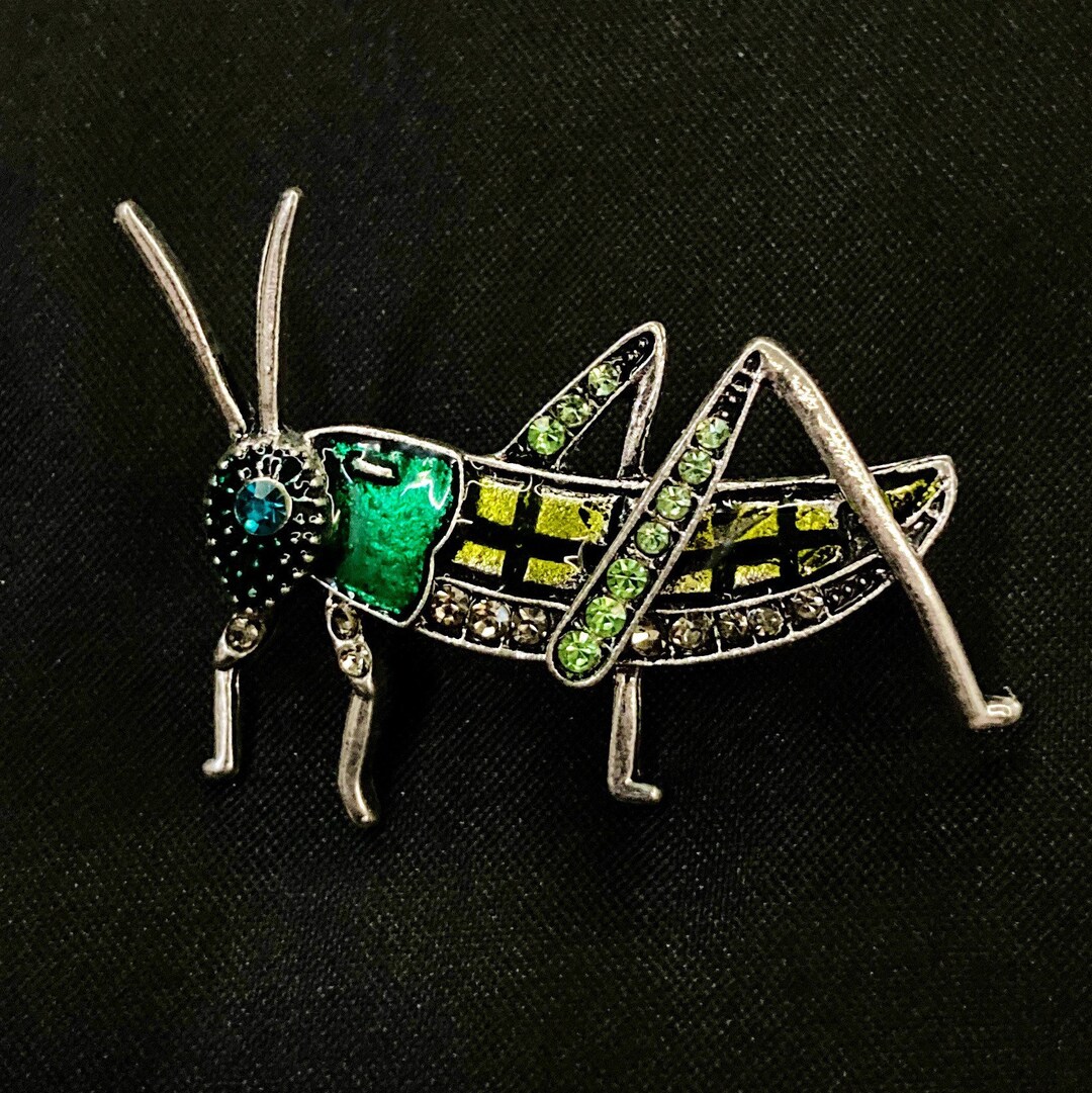 Green Brooch Pin Etsy