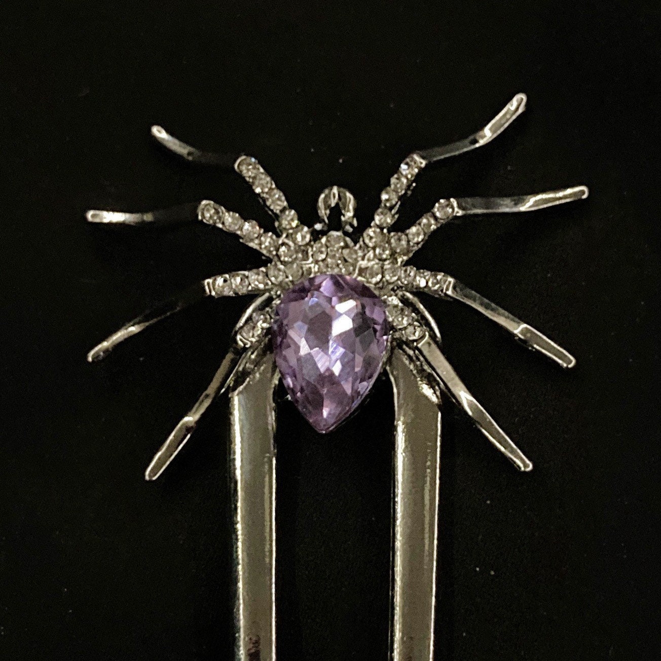 Spider Forks Silver Spider, Spider Hair Fork, Goth Hair Fork, Silver Hair Fork ...