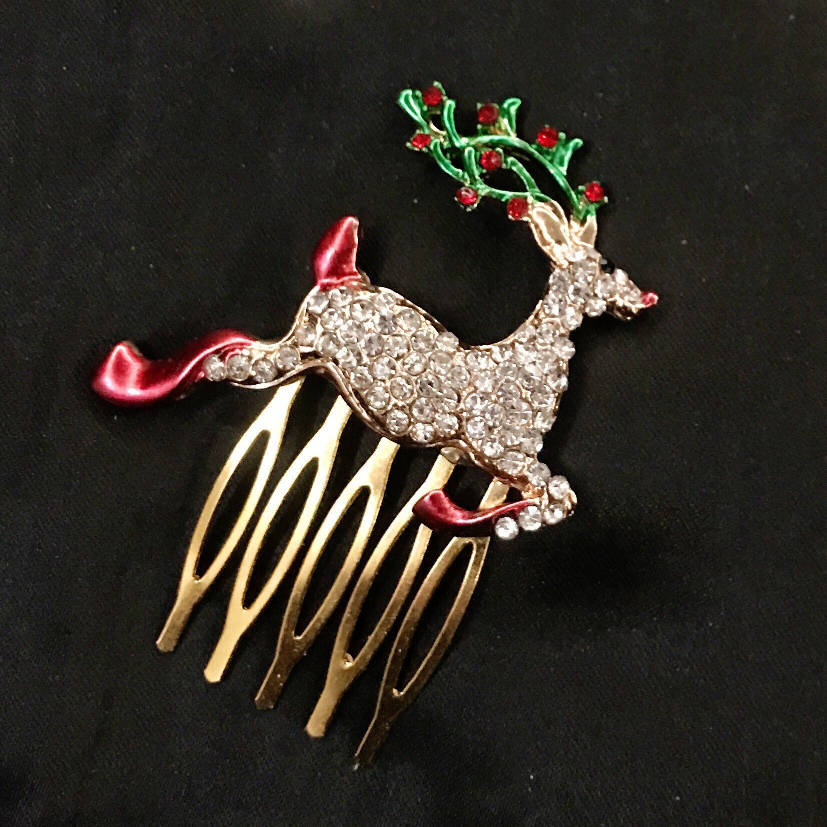 Reindeer Hair Comb Rudolf Reindeer Rudolph Hair Comb | Etsy