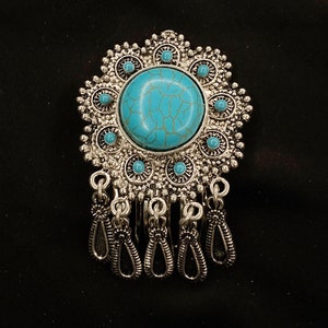 Turquoise Comb, Turquoise Hair Comb, Turquoise Hair, Faux Turquoise, Blue Silver, Faux Turquoise, Art Deco, Something Blue