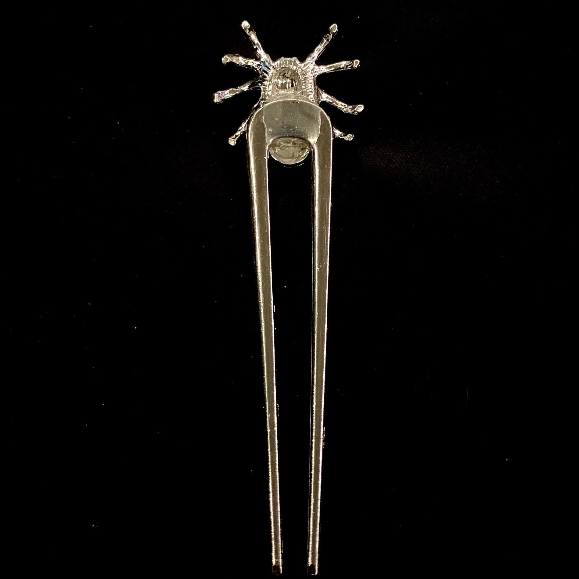 Spider Forks Silver Spider, Spider Hair Fork, Goth Hair Fork, Silver Hair Fork ...