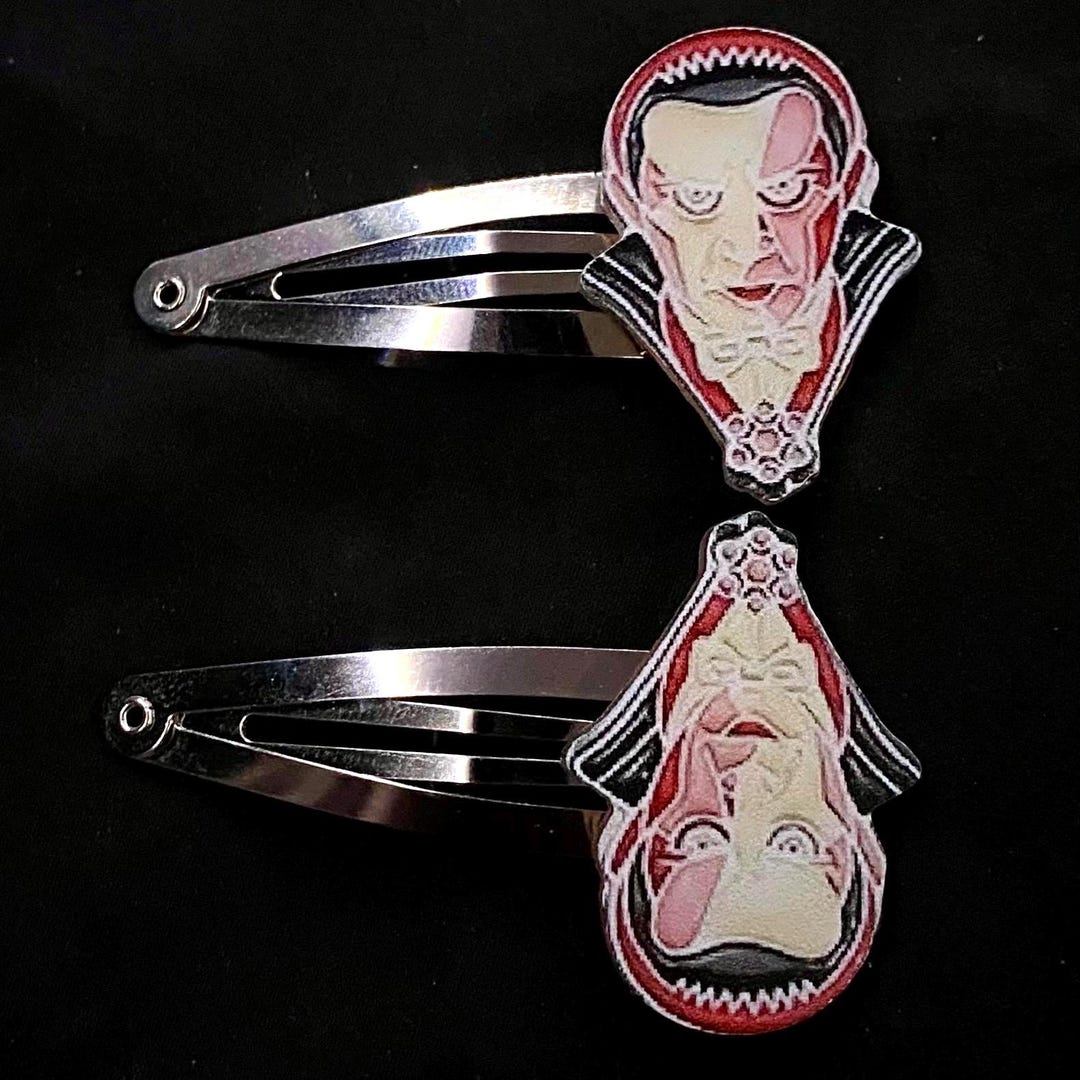 Vampire Backpack Clips Vampire Clips, Hair Clips, Snap Metal Hair Clips, Contour Barrettes ...