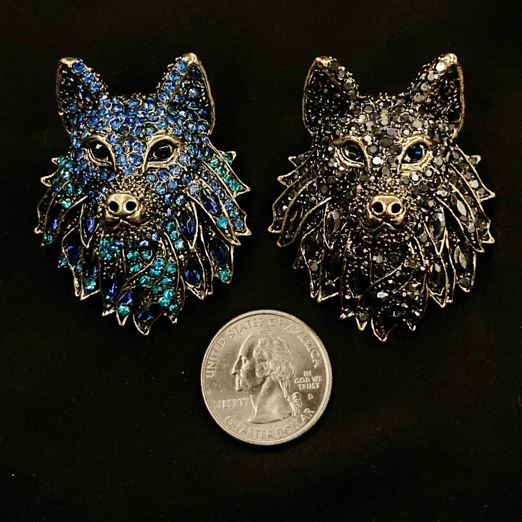 Collier Pendentif Acier Tête De Loup Sur Dent Loup - Achat / Vente