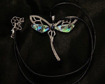 Ciondolo Collana Libellula In Acciaio Inox Placcato Oro 18K - Gioiello Minimalista Per Donne E Ragazze - 3