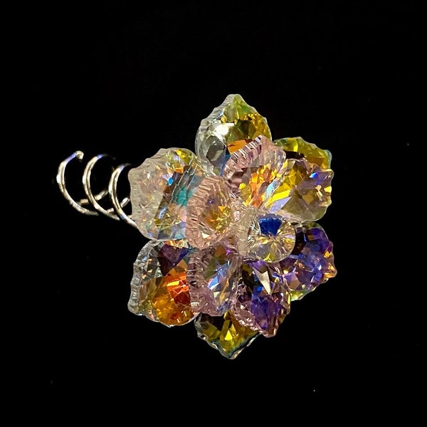 Flower Hair Spirals Etsy