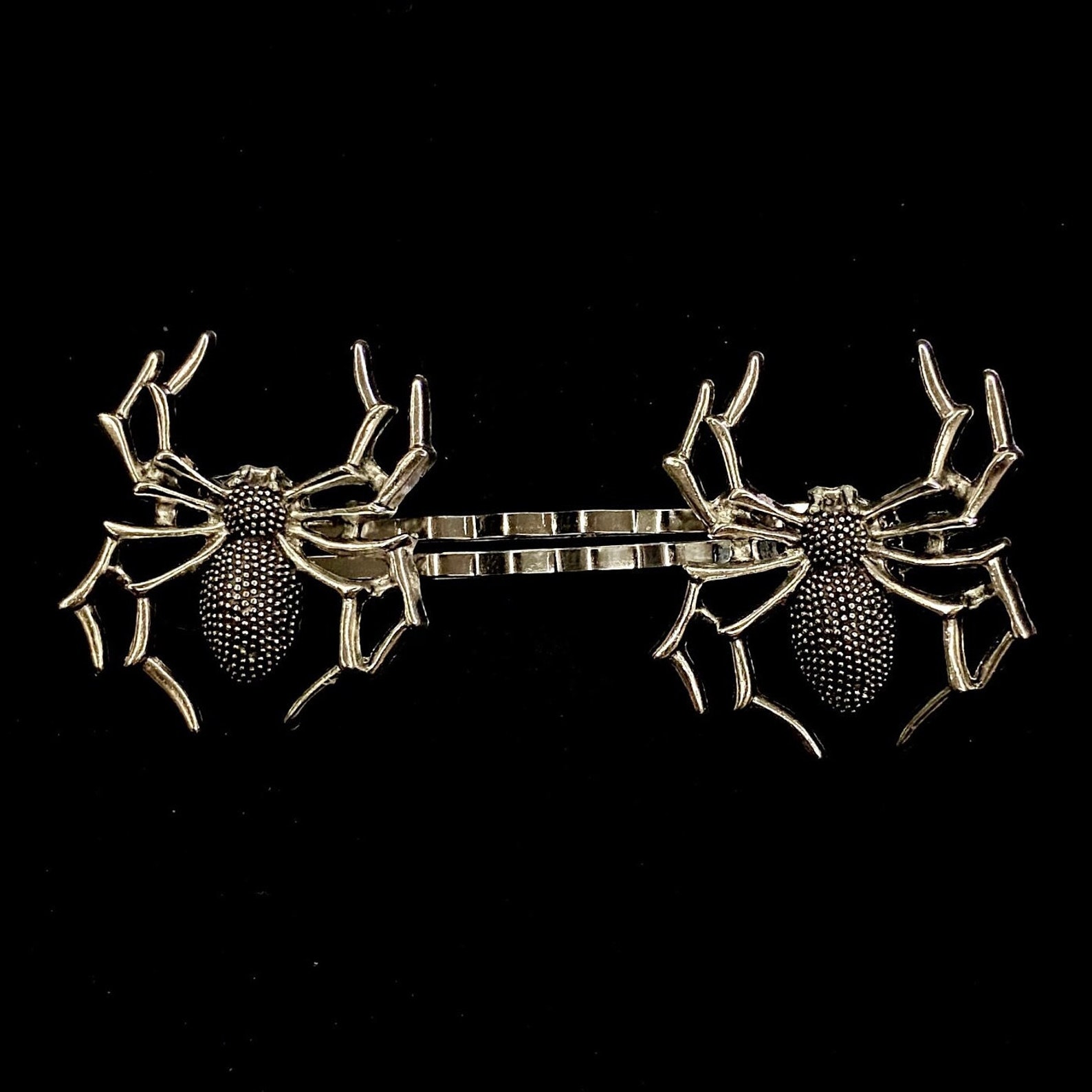 Spider Hair Pins, Silver Spider, Goth Hair Pins, Spider Jewelry ...