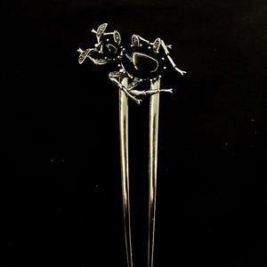 Black Insect, U Shaped Hair Fork, Flea Tick, Blood Sucker, Insect Jewelry, Bug Hair Fork, Bug Jewelry, Black Insect, Entomology Hair Fork