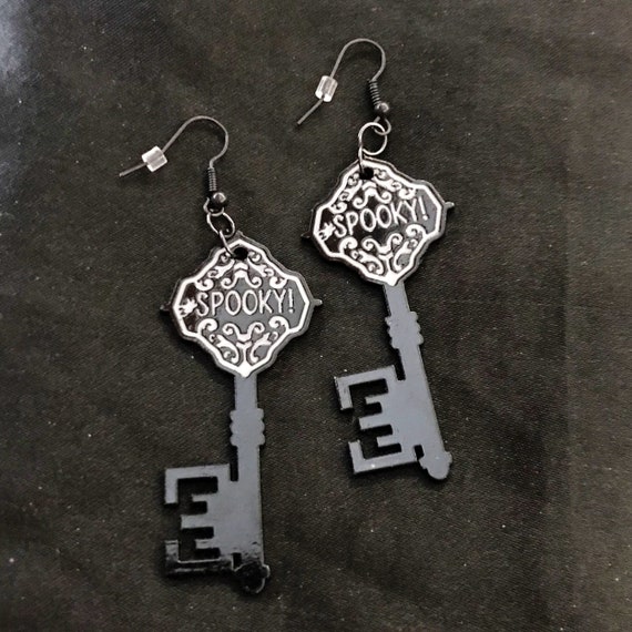 Skeleton key best sale earrings