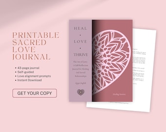 Shadow Work & Intimacy Growth Journal: The Art of Love Self-Reflection for Couples  (Printable PDF)