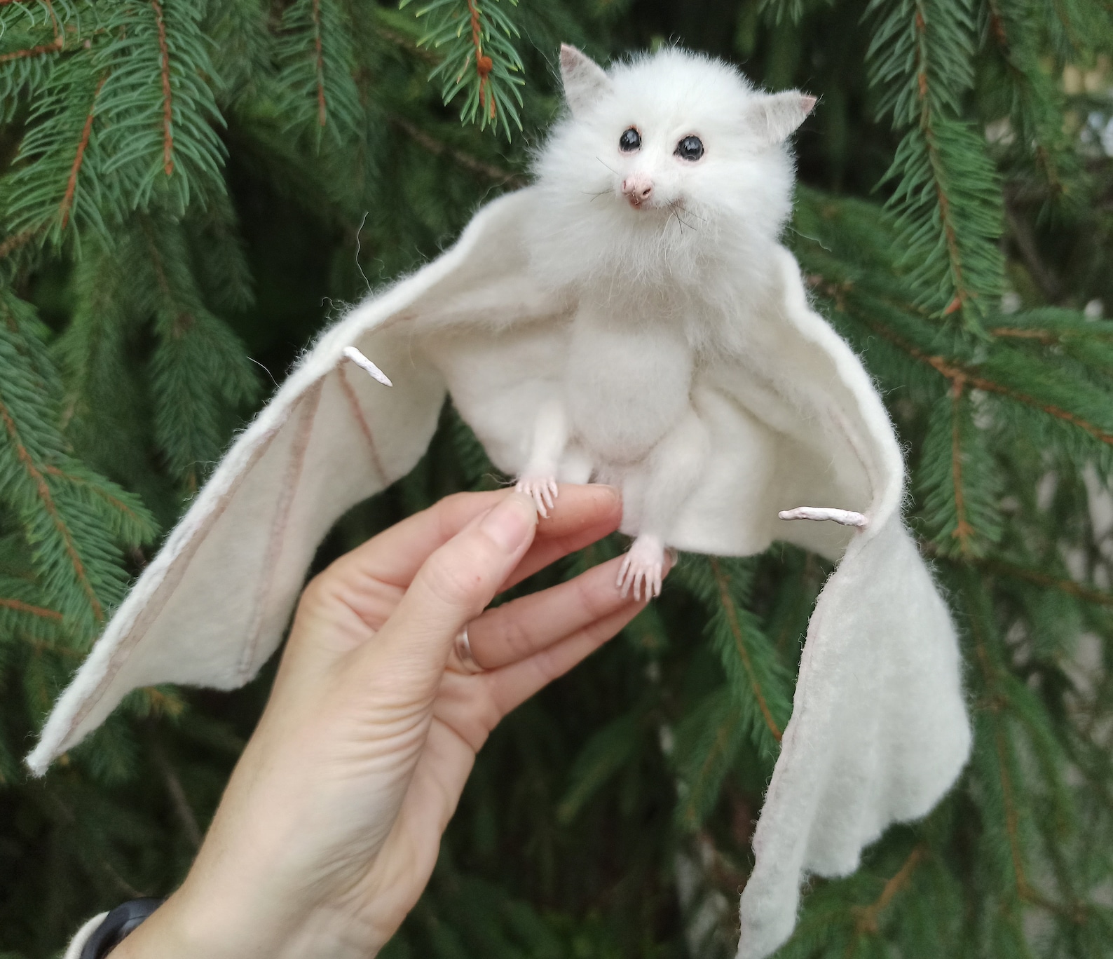 White Bat miniature/Halloween/Flying Fox/Black bat/Pet Etsy