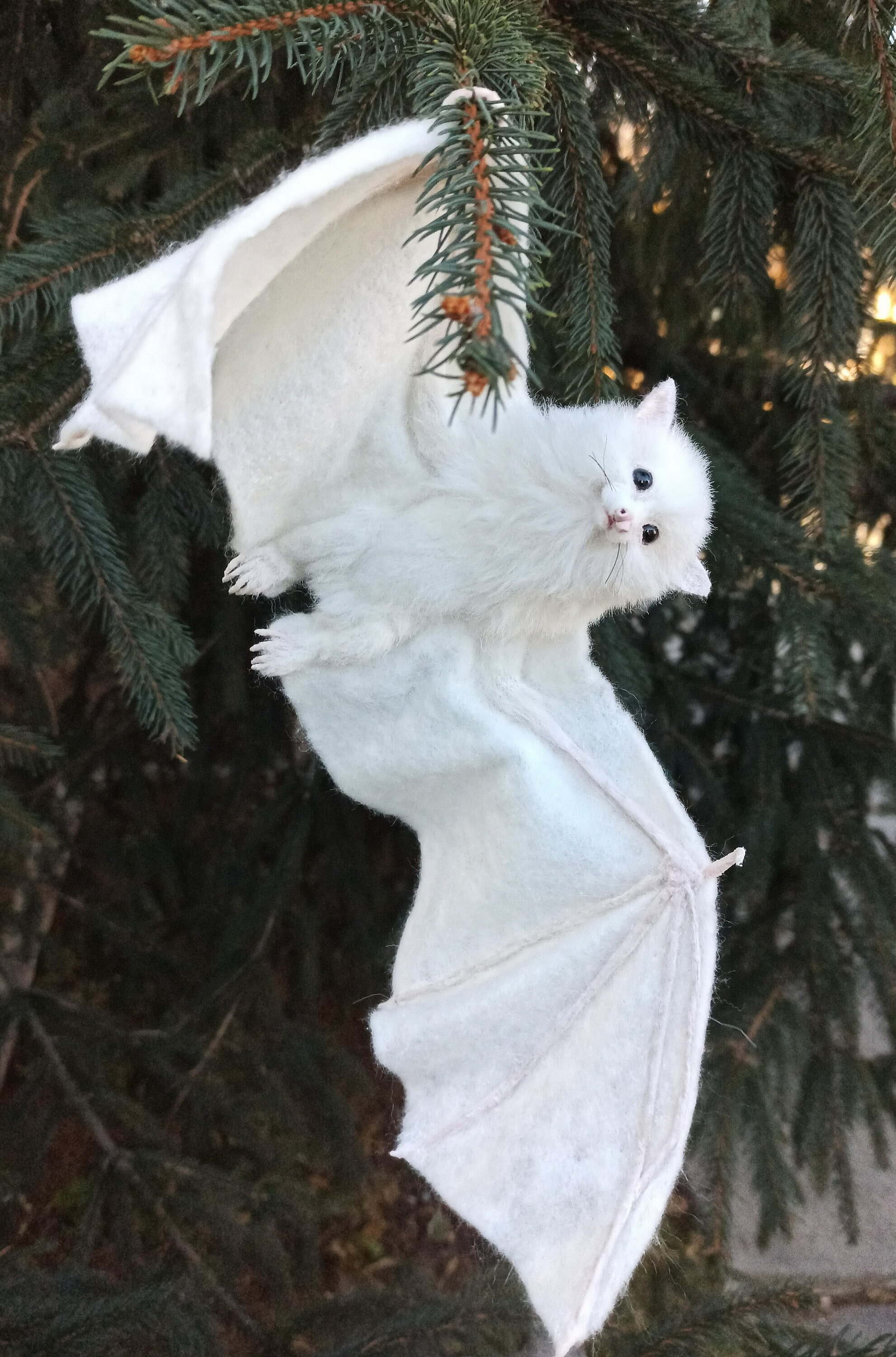 White Bat miniature/Halloween/Flying Fox/Black bat/Pet Etsy France
