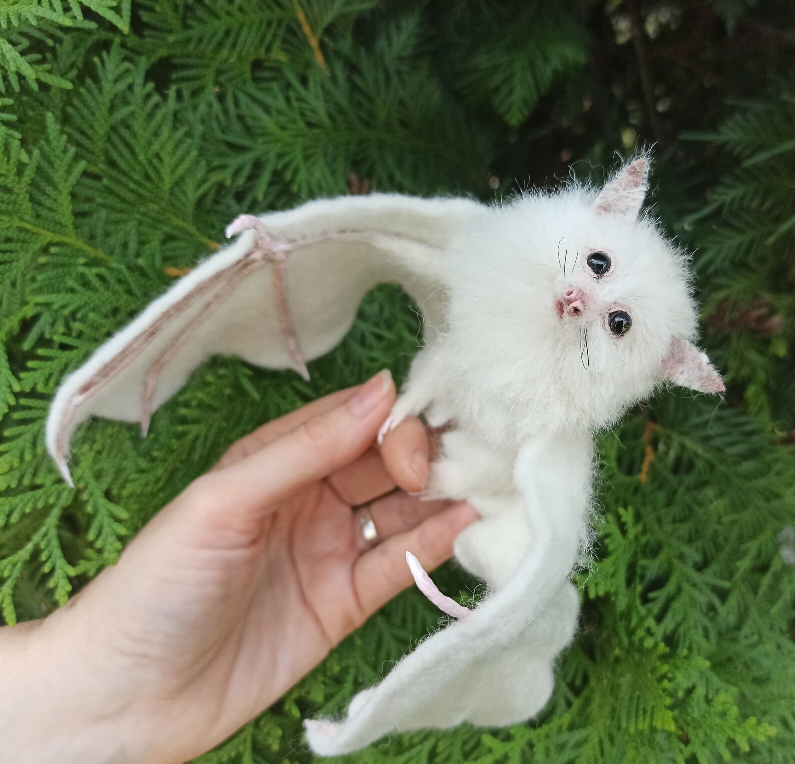 White Bat miniature/Halloween/Flying Fox/Black bat/Pet Etsy