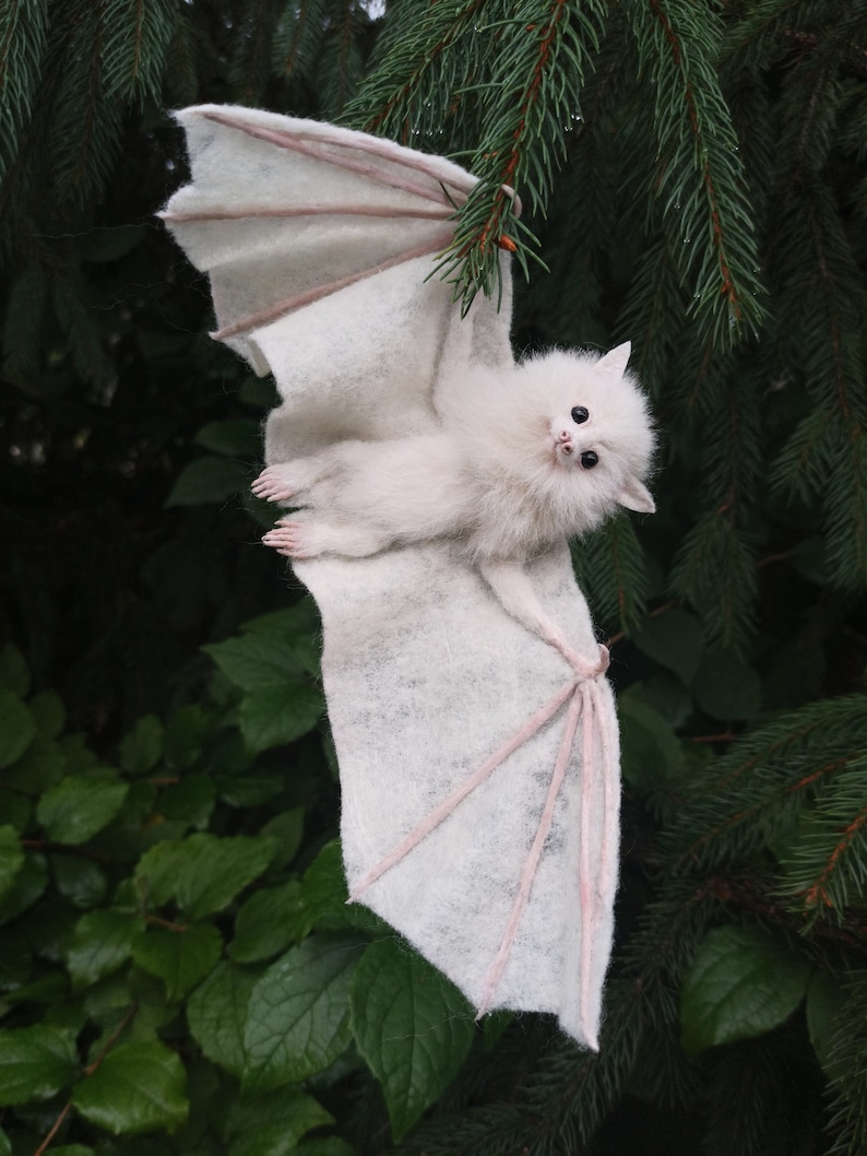 White Bat/Gothic Bat/Halloween/Flying image 8