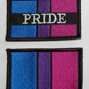 Bisexual Bi Pride Flag embroidered patch