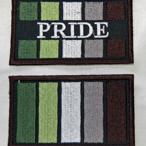 Aromantic Pride Flag embroidered patch